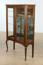 Load image into Gallery viewer, Antique 2-Door Curio / China Cabinet with Queen Anne Legs
