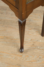 Load image into Gallery viewer, Antique 2-Door Curio / China Cabinet with Queen Anne Legs
