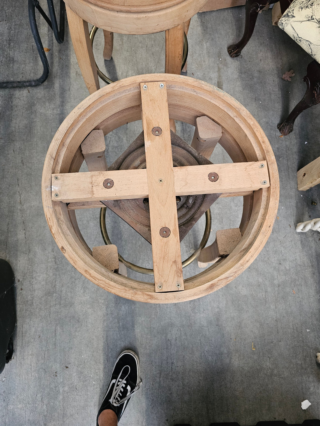 DIY Dream Pair – Unfinished Barstools from a High-End Furniture Shop