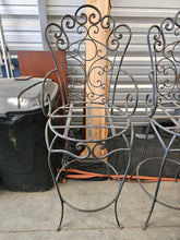 Load image into Gallery viewer, Pair of Vintage Wrought Iron Barstools with Scroll Detailing – Online Only Exclusive
