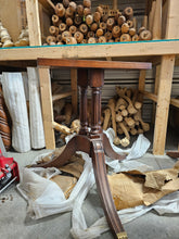 Load image into Gallery viewer, Triple-Pillared Mahogany Pedestals – Pair (24&quot; x 8&quot;) – Online Exclusive
