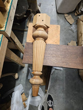 Load image into Gallery viewer, Set of 4 Unfinished Fluted Table Legs – Premium Furniture Maker Stock
