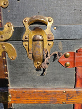 Load image into Gallery viewer, Early 20th Century Belber Steamer Trunk

