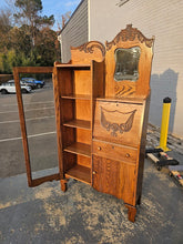 Load image into Gallery viewer, Antique Solid Oak Side-by-Side Secretary with Bookcase
