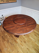 Load image into Gallery viewer, Furnitureland South Chatham Crossing Round Pedestal Dining Table with Lazy Susan
