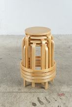 Load image into Gallery viewer, Set of 4 Bentwood Stackable Counter Stools in Natural Birch

