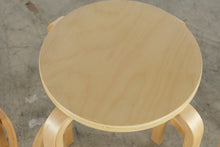 Load image into Gallery viewer, Set of 4 Bentwood Stackable Counter Stools in Natural Birch
