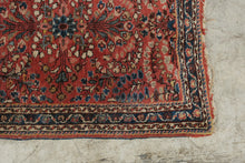 Load image into Gallery viewer, Antique Persian Sarouk Hand Knotted Wool Rug Floral Oriental Scatter Rug 29x22
