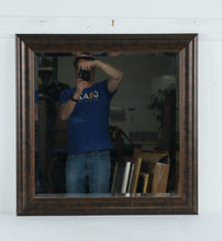 Load image into Gallery viewer, Kirklands 29 x 29 Wall Mirror Dark Bronze Finish Beaded Frame
