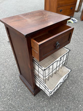Load image into Gallery viewer, Compact Wood Cabinet with Wire Basket Drawers

