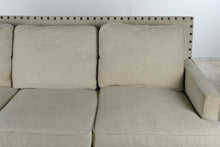 Load image into Gallery viewer, Bernhardt Beige Upholstered Sofa with Nailhead Trim II
