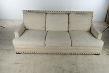 Load image into Gallery viewer, Bernhardt Beige Upholstered Sofa with Nailhead Trim II
