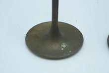 Load image into Gallery viewer, Vintage Mid Century Brass Candlestick Holders Pair Graduated Modernist
