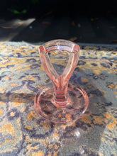 Load image into Gallery viewer, Vintage Pink Depression Glass Center Handle Serving Tray – Octagonal Elegant Glass Plate
