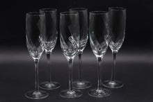 Load image into Gallery viewer, Kosta Boda Chateau Champagne Flutes Set of 6 Bertil Vallien Sweden Vintage
