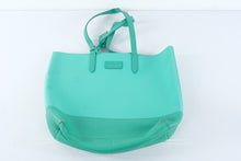 Load image into Gallery viewer, Cole Haan Aqua Turquoise Leather Tote Bag Large Shoulder Purse
