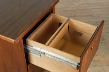 Load image into Gallery viewer, Modern Solid Wood 2-Drawer File Cabinet – Warm Walnut Finish
