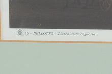 Load image into Gallery viewer, Pair of Nova Lux Firenze Prints After Bernardo Bellotto – Ponte Vecchio &amp; Piazza della Signoria – Framed Italian Art Reproductions
