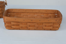 Load image into Gallery viewer, Longaberger 1991 Woven Basket Lot of 2 Dresden Ohio USA
