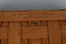 Load image into Gallery viewer, Longaberger 1991 Woven Basket Lot of 2 Dresden Ohio USA
