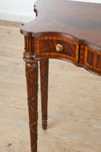 Load image into Gallery viewer, Maitland Smith Federal Style Flame Mahogany Three Drawer Console Table II
