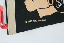 Load image into Gallery viewer, Vintage 1970 Chicago Black Hawks NHL Felt Pennant Hockey 30 Inch
