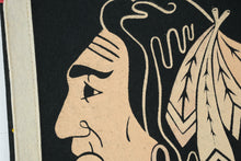 Load image into Gallery viewer, Vintage 1970 Chicago Black Hawks NHL Felt Pennant Hockey 30 Inch
