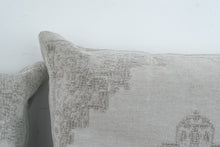 Load image into Gallery viewer, Pottery Barn Set of 3 Gray Medallion Velvet Throw Pillows 22 Inch
