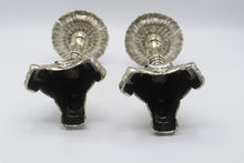 Load image into Gallery viewer, Vintage Rubel Baroque Revival Silver Tone Pillar Candle Holders Pair 1960s
