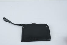 Load image into Gallery viewer, Cole Haan Black Leather Zip Wristlet Clutch Wallet 7 x 6
