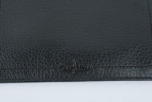 Load image into Gallery viewer, Cole Haan Black Leather Zip Wristlet Clutch Wallet 7 x 6
