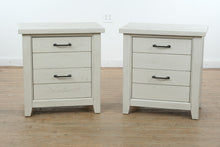 Load image into Gallery viewer, Pair of Briar Lake Farmhouse Nightstands in Antique White by Havertys

