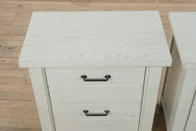 Load image into Gallery viewer, Pair of Briar Lake Farmhouse Nightstands in Antique White by Havertys
