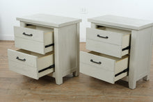 Load image into Gallery viewer, Pair of Briar Lake Farmhouse Nightstands in Antique White by Havertys
