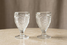 Load image into Gallery viewer, Imperial Glass Mogul Variant Clear Wine Glasses Set of 2 Vintage 4 Inch
