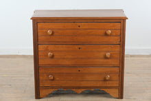 Load image into Gallery viewer, Antique Three Drawer Cherry Chest of Drawers, Federal Style Dresser

