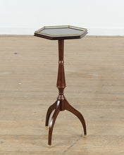 Load image into Gallery viewer, Bombay Company Octagonal Pedestal Table with Gold Gallery – 30” Tall
