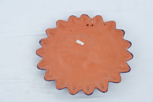 Load image into Gallery viewer, Mexican Folk Art Sun Moon Face Wall Plaque Hand Painted Pottery 9 Inch
