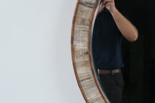 Load image into Gallery viewer, Currey and Company Hyson Round Mirror Natural Horn Sheesham Wood 36 Inch
