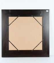 Load image into Gallery viewer, Nadeau Square Dark Wood Wall Mirror 36 x 36 Rustic Contemporary

