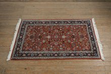 Load image into Gallery viewer, Agra Pattern Hand Woven Wool Area Rug 37 x 60 Traditional Floral Persian Style
