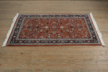 Load image into Gallery viewer, Agra Pattern Hand Woven Wool Area Rug 37 x 60 Traditional Floral Persian Style
