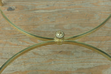 Load image into Gallery viewer, Hollywood Regency Brass Coffee Table with Glass Top and Claw Feet
