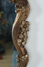 Load image into Gallery viewer, Vintage Hollywood Regency Gold Gilt Wall Mirror Ornate Metal Frame 39 x 55
