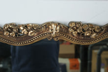 Load image into Gallery viewer, Vintage Hollywood Regency Gold Gilt Wall Mirror Ornate Metal Frame 39 x 55

