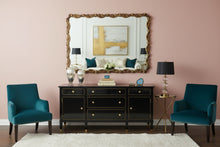 Load image into Gallery viewer, Vintage Hollywood Regency Gold Gilt Wall Mirror Ornate Metal Frame 39 x 55
