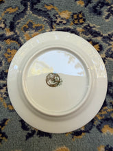 Load image into Gallery viewer, Antique O.P.Co. Syracuse China Decorative Plate – “Classical Scene” Gold Filigree &amp; Cobalt Rim

