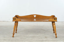 Load image into Gallery viewer, Vintage Traditional Maple Serving Tray Coffee Table with Turned Legs

