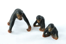 Load image into Gallery viewer, Miniature Chimpanzee Family Figurines
