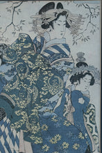 Load image into Gallery viewer, Japanese Ukiyo E Style Geisha Print Framed Wall Art 24 x 33
